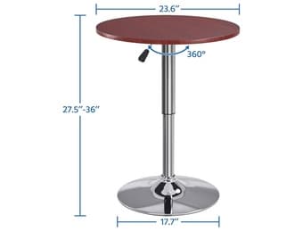 Round High Top Cocktail Table / Pub Table - Adjustable - NEW 3