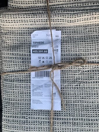 Brand new washable rug ( ikea 7’ 3” x9’ 2”) 2