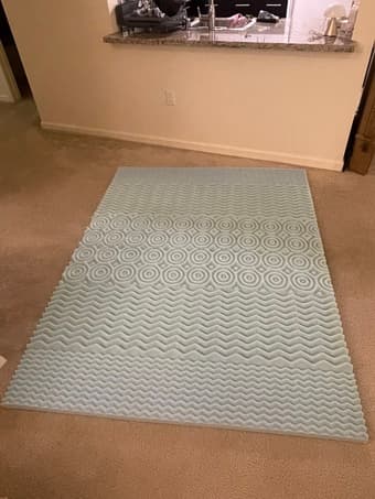 Queen size mattress topper - lucid 2 inch queen size 1