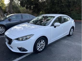 Stanford postdoc selling a pearl white 2015 Mazda 3 i Touring Sedan 4D 1