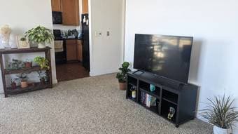 Master bedroom with attached bathroom in Mission Bay 3