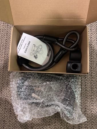 New U-lock + Mounting bracket + Steel Cable 2
