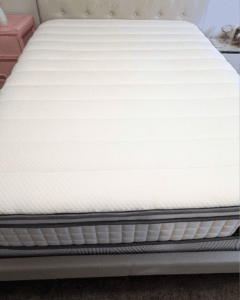 Bed frame, boxspring, mattress set 2