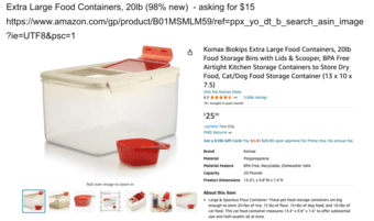 Storage buckets (Completely new/ barely used) 1