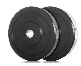 pair of 45 lb, 25 lb and 15 lb weight plates bumper plates 1