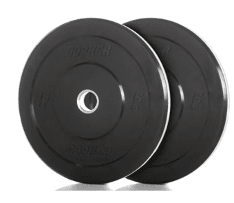 pair of 45 lb, 25 lb and 15 lb weight plates bumper plates 3