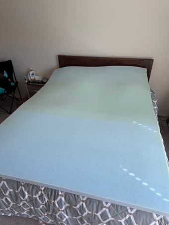 Queen Memory Foam Mattress Topper - 2 Inch Gel Infused 2