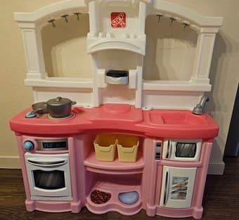 Kids toys - playhouse $20, jumperoo $40, kitchen set $50 2