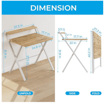 Compact Folding Desk for Small Spaces 3