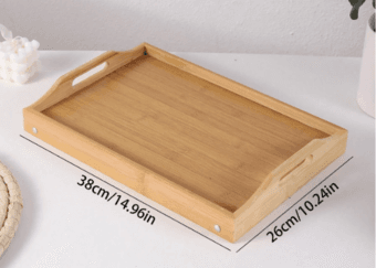 Multifunction Foldable Kitchen Serving Tray (Bamboo) 1