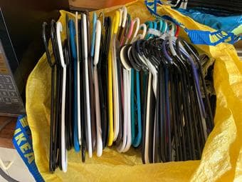 Lots of clothing hangers 1