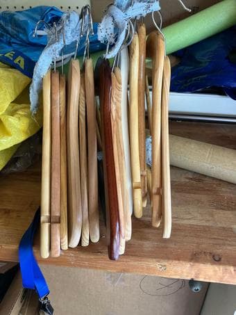Lots of clothing hangers 2