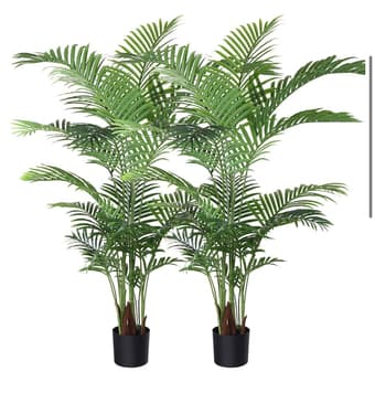 Set of 2 Artificial Areca Palm Trees 1