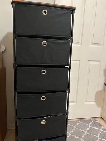 Fabric 6-drawer chest 1