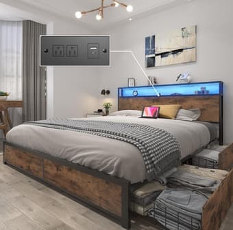 NEW, UNOPENED Lifezone Queen Bed Frame 1