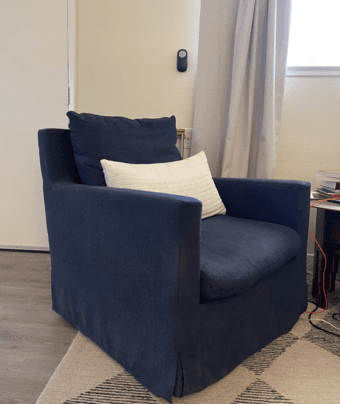 2 Navy Swivel Chairs 1