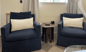 2 Navy Swivel Chairs 2