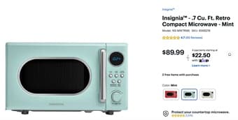 Like-New Insignia Microwave and Mini-freezer 3