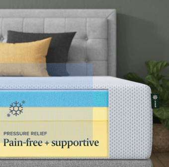 ZINUS 10 Inch Green Tea Cooling Gel Memory Foam Mattress / Cooling Gel 2