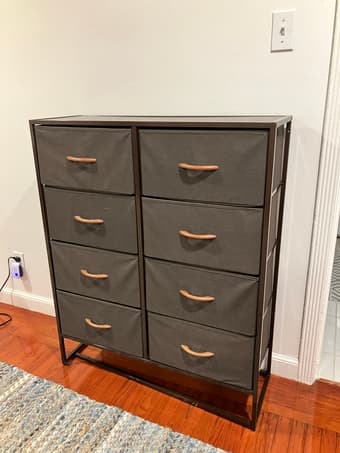 FOR SALE: mDesign fabric dresser with 8 drawers $32 OBO 1