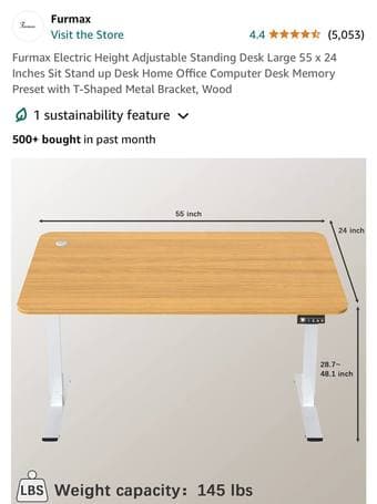 Standing Desk Large 55 x 24 2