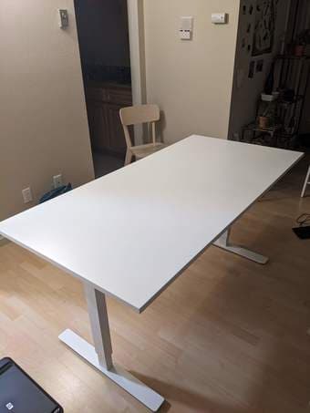 Ikea Trotten Sit/Stand Desk/Table (white) 1