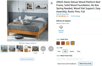 Haugesund Ikea mattress and bed frame (FULL) 1