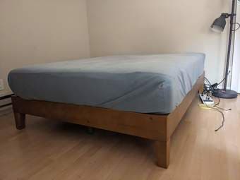 Haugesund Ikea mattress and bed frame (FULL) 3