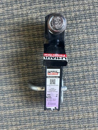 U-Haul PowerTow Car/Trailer Hitch Ball Mount 1