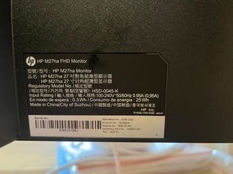 27 “ HP M27ha FHD Monitor-Full HD Monitor(1920 x 1080p) 2