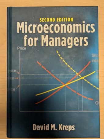 Microeconomics for Managers by Kreps 1