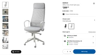 IKEA Chair & Laptop Table 2