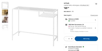 IKEA Chair & Laptop Table 3