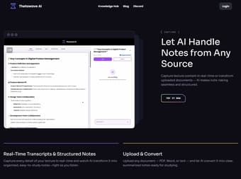 Revolutionize Your Note-Taking with ThetaWave AI 1