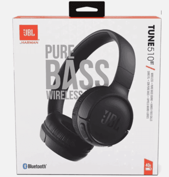 JBL T510BT Wireless Over-Ear Headphones - Black 1