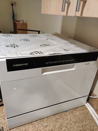 Farberware countertop dishwasher w/ free faucet pipe 1