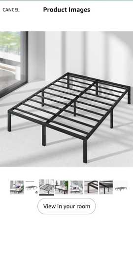 King size metal bed frame 1