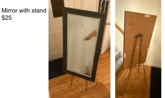 Dining table, Mirror, Cube storage shelves, chairs and more 2