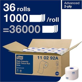 High-Capacity Toilet Paper - 29 rolls 2