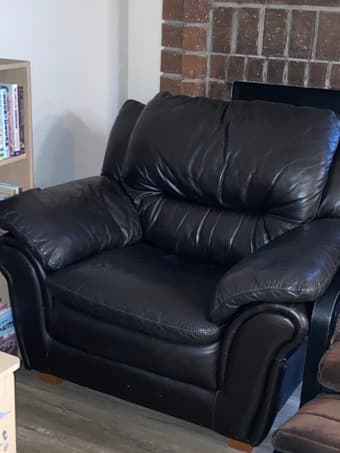 Free leather sofa chair 1