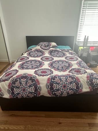 Malm queen bed frame (mattress not included) 1