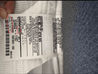 Beautyrest king size firm matress + bed frame+ mattress protector 3