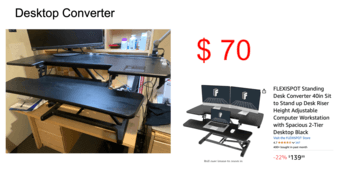 Bike, desktop converter, basketballs 1