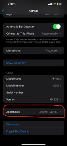 Brand new (replaced by Apple) Airpods 2 with 6 months free AppleCare+ 4