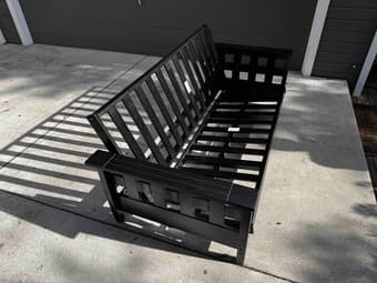 Futon Shop 8' Solid Wood Futon with Pad 1