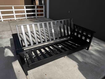 Futon Shop 8' Solid Wood Futon with Pad 2