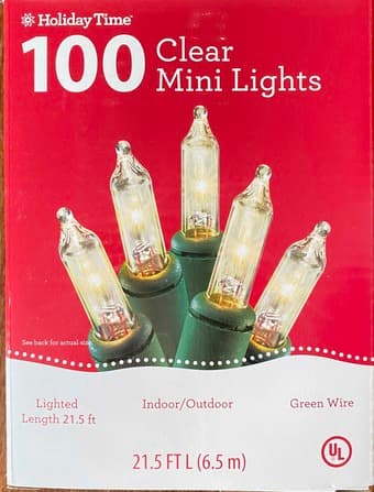 Christmas decorating lights 100 (25' long) 1