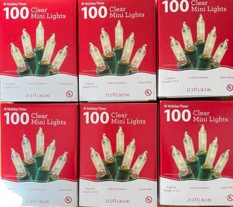 Christmas decorating lights 100 (25' long) 2