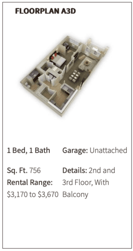 Stanford West 1B1B 1