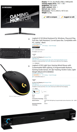 Moveout sale - Monitor + Desktop PC with free Keyboard, Speaker, Mouse 2